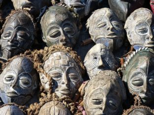 Décoration masques, Afrique du Sud