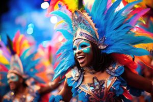Woman in carnival costume - Rio de Janeiro carnival