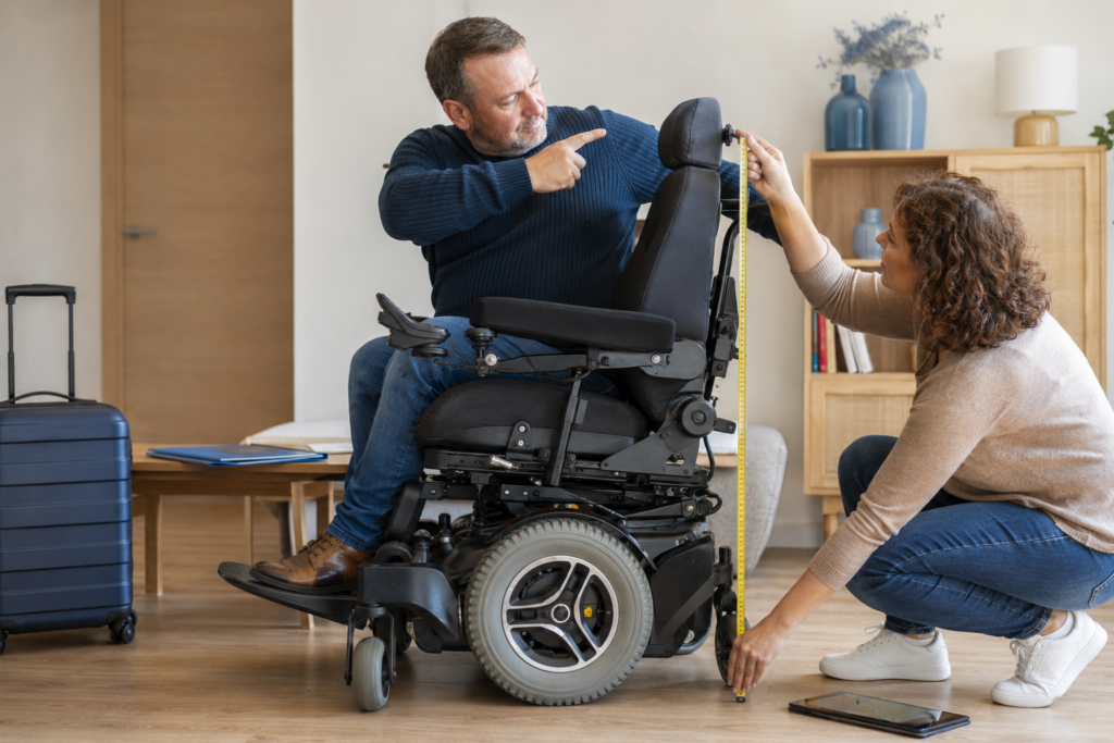 mesurer-fauteuil-electrique-avion