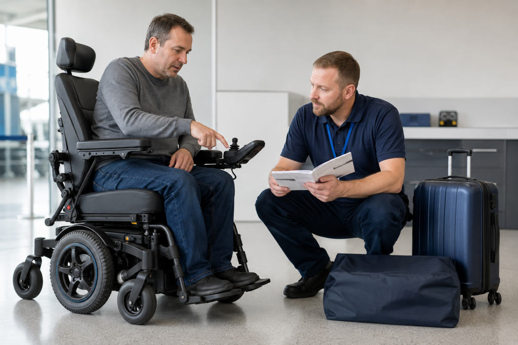 preparer-fauteuil-electrique-batterie-avion